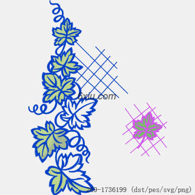 svg矢量绣花图下载