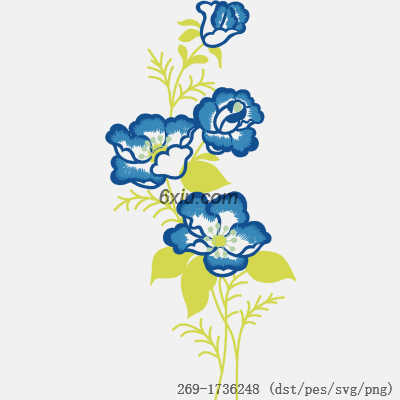 svg矢量绣花图下载