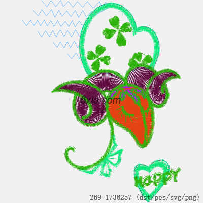 svg矢量绣花图下载