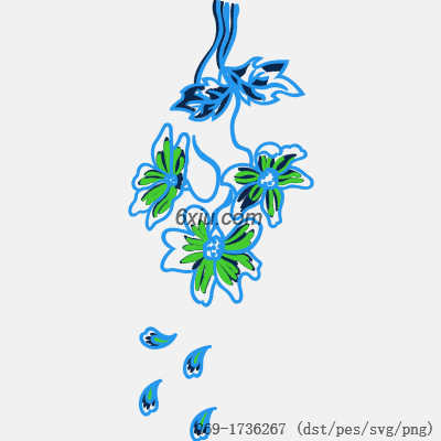 svg矢量绣花图下载