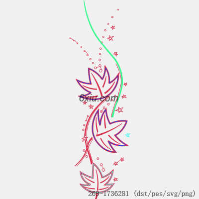 svg矢量绣花图下载