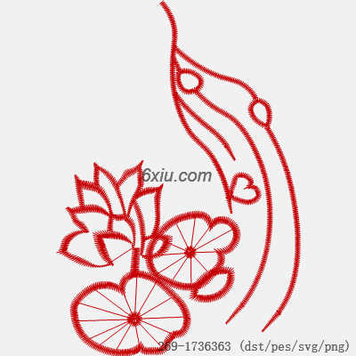 svg矢量绣花图下载