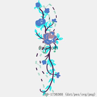 svg矢量绣花图下载
