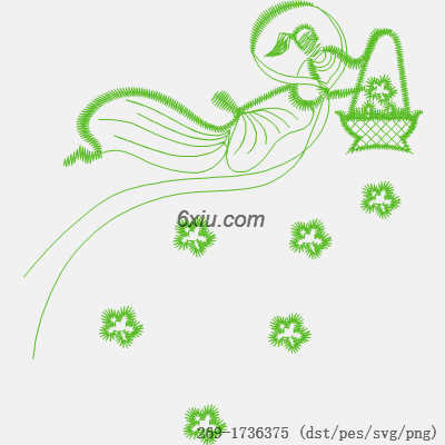svg矢量绣花图下载