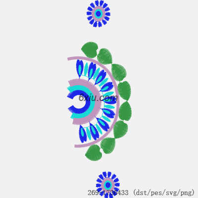 svg矢量绣花图下载