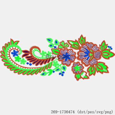 svg矢量绣花图下载