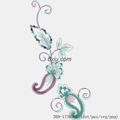 svg矢量绣花图下载