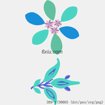 svg矢量绣花图下载