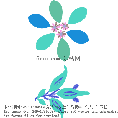 svg矢量绣花图下载