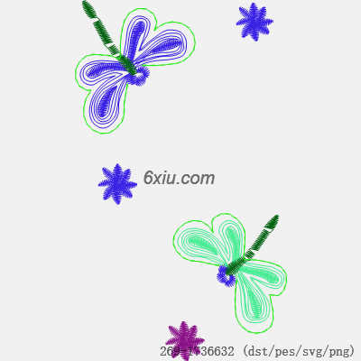 svg矢量绣花图下载