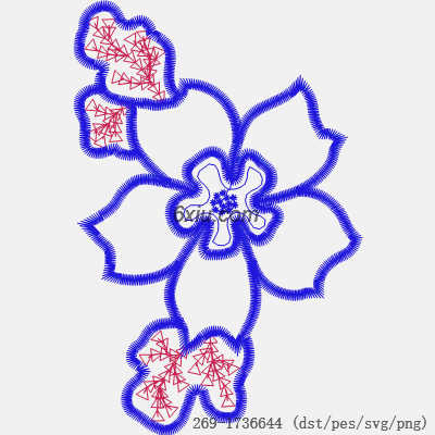 svg矢量绣花图下载