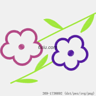 svg矢量绣花图下载