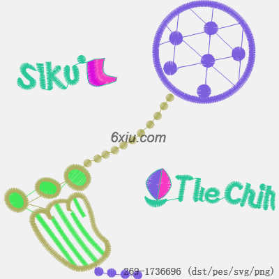 svg矢量绣花图下载