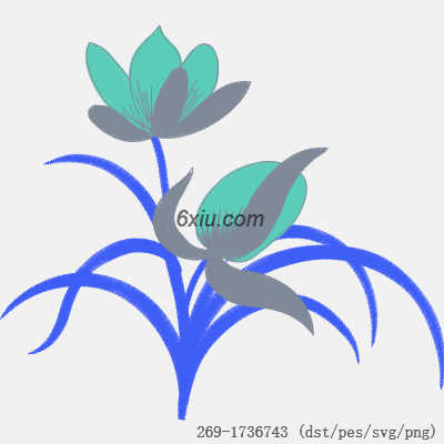 svg矢量绣花图下载