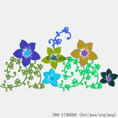 svg矢量绣花图下载