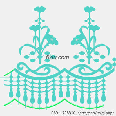 svg矢量绣花图下载