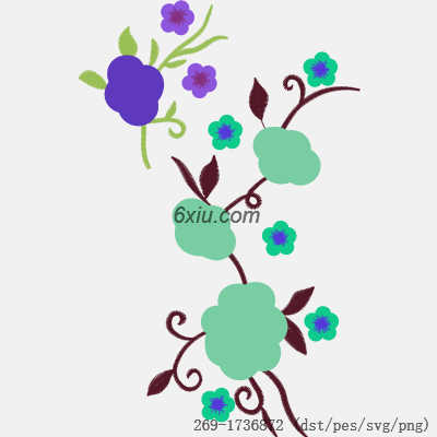 svg矢量绣花图下载