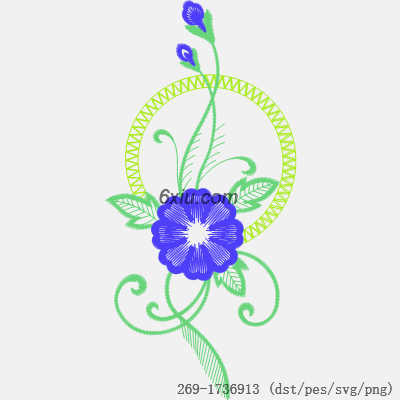 svg矢量绣花图下载