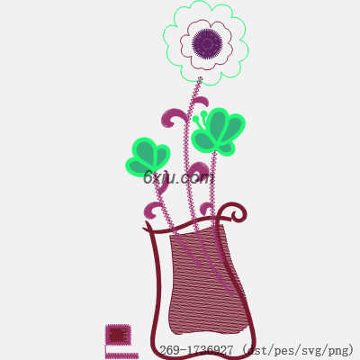 svg矢量绣花图下载