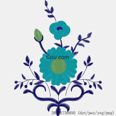 svg矢量绣花图下载