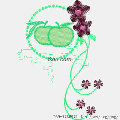svg矢量绣花图下载