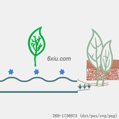 svg矢量绣花图下载