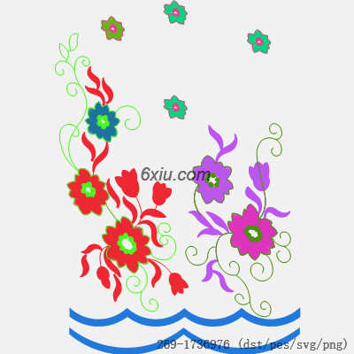 svg矢量绣花图下载
