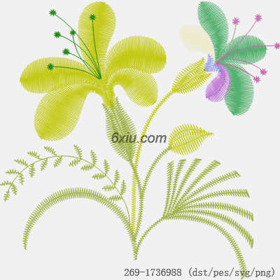 svg矢量绣花图下载