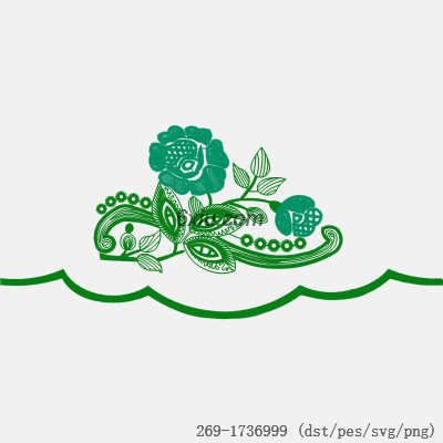 svg矢量绣花图下载