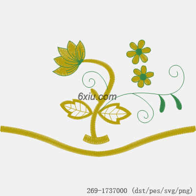 svg矢量绣花图下载