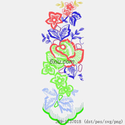 svg矢量绣花图下载