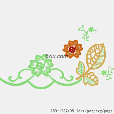 svg矢量绣花图下载