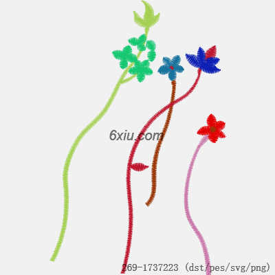 svg矢量绣花图下载