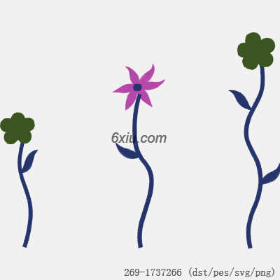 svg矢量绣花图下载