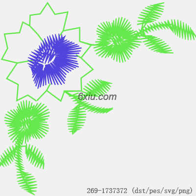 svg矢量绣花图下载