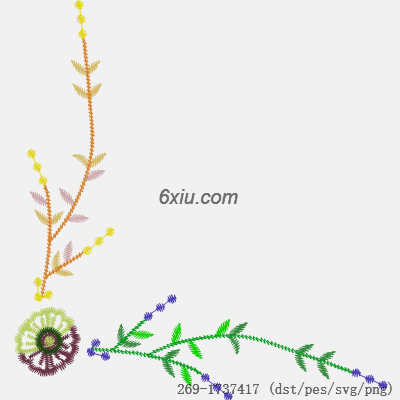 svg矢量绣花图下载