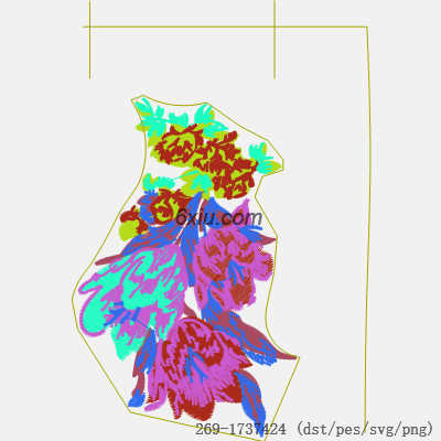svg矢量绣花图下载