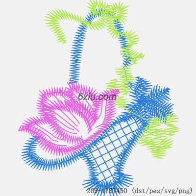 svg矢量绣花图下载