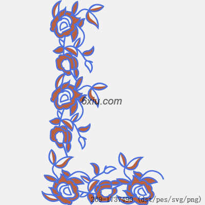 svg矢量绣花图下载