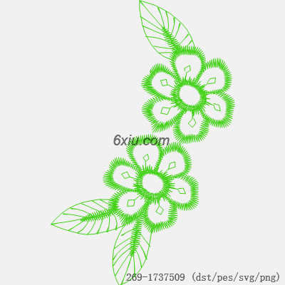 svg矢量绣花图下载