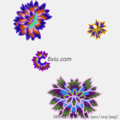 svg矢量绣花图下载