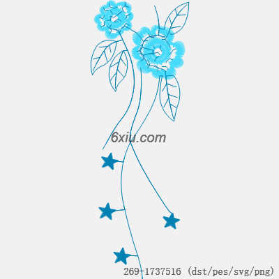 svg矢量绣花图下载