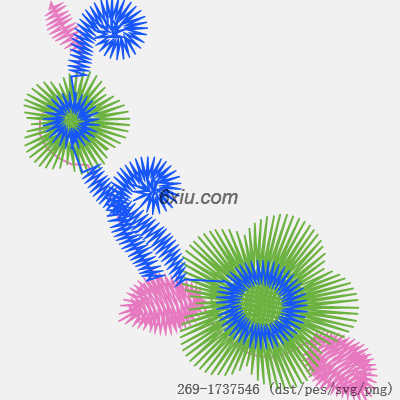 svg矢量绣花图下载