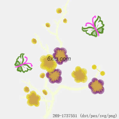 svg矢量绣花图下载