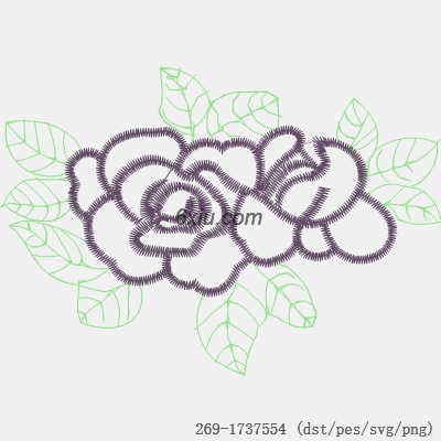 svg矢量绣花图下载