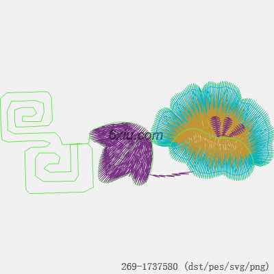 svg矢量绣花图下载