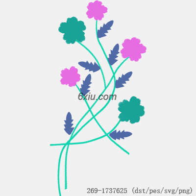 svg矢量绣花图下载