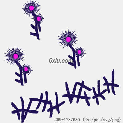 svg矢量绣花图下载