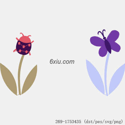 svg矢量绣花图下载