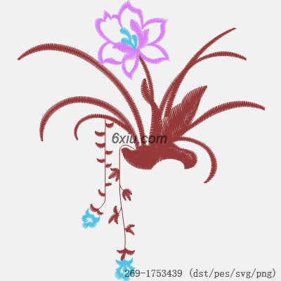 svg矢量绣花图下载
